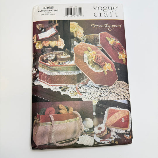 Sewing Pattern - Craft - Vogue 9865 - True Deadstock supplies Fabric by private - Sustainable Textile | FABCYCLE