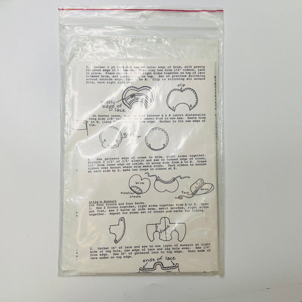 Sewing Pattern - Craft - Wee Bears On Holiday 0 - True Deadstock supplies Fabric by private - Sustainable Textile | FABCYCLE