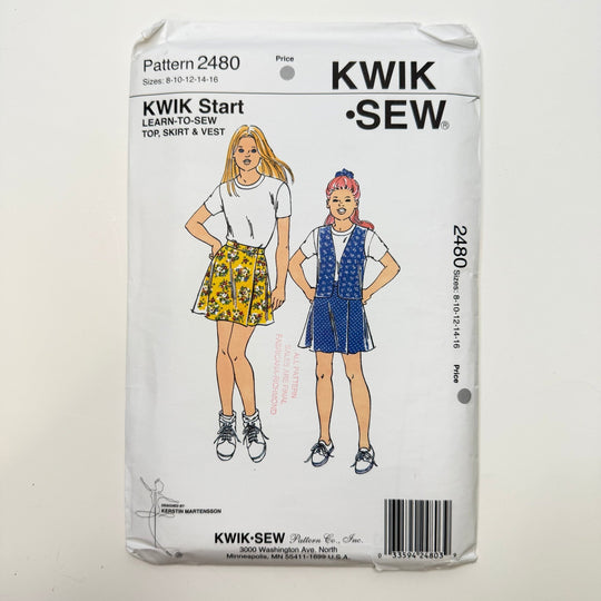 Sewing Pattern - Junior - Kwik Sew 2480 - True Deadstock supplies Fabric by private - Sustainable Textile | FABCYCLE