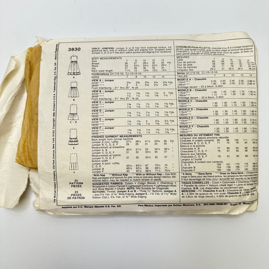 Sewing Pattern - Junior - McCall&