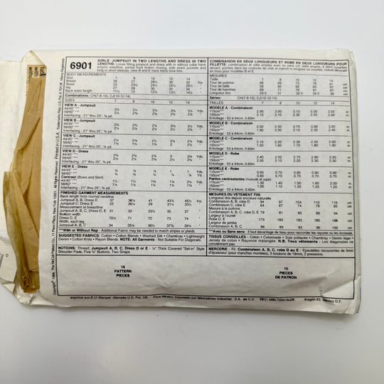 Sewing Pattern - Junior - McCall&