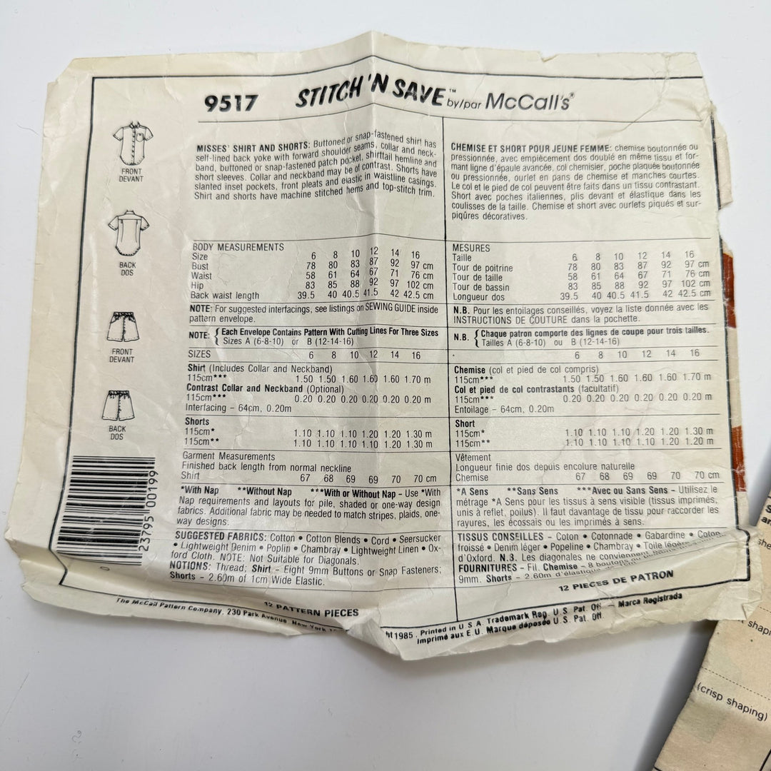 Sewing Pattern - Junior - McCall&
