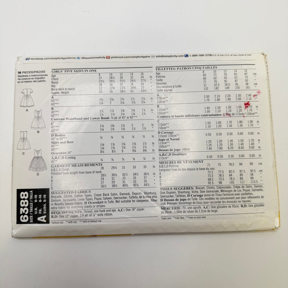 Sewing Pattern - Junior - New Look 6388 - True Deadstock supplies Fabric by private - Sustainable Textile | FABCYCLE
