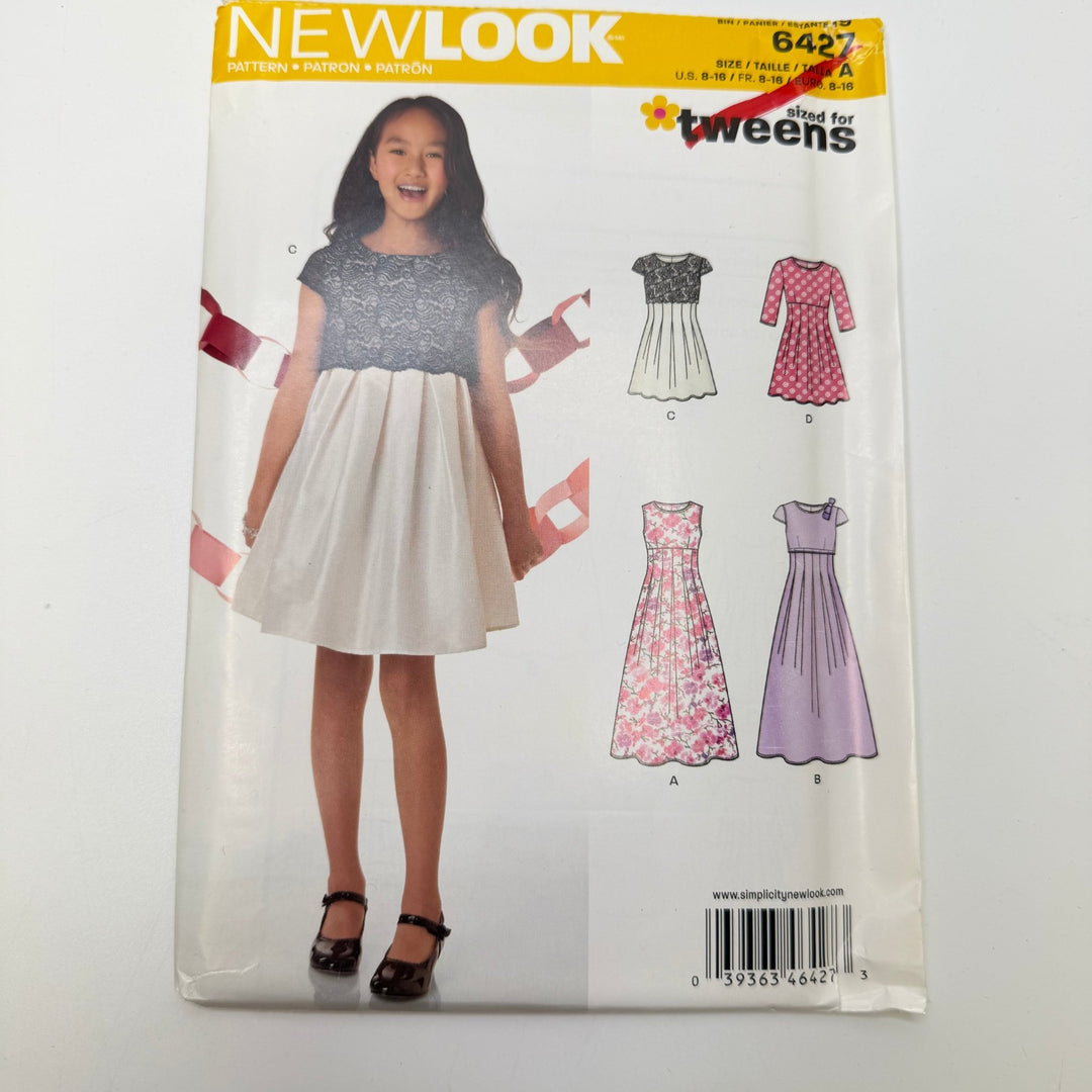 Sewing Pattern - Junior - New Look 6427 - True Deadstock supplies Fabric by private - Sustainable Textile | FABCYCLE
