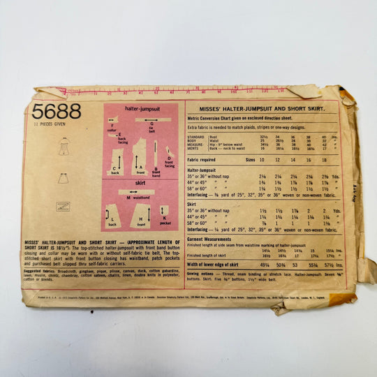 Sewing Pattern - Junior - Simplicity 5688 - True Deadstock supplies Fabric by private - Sustainable Textile | FABCYCLE