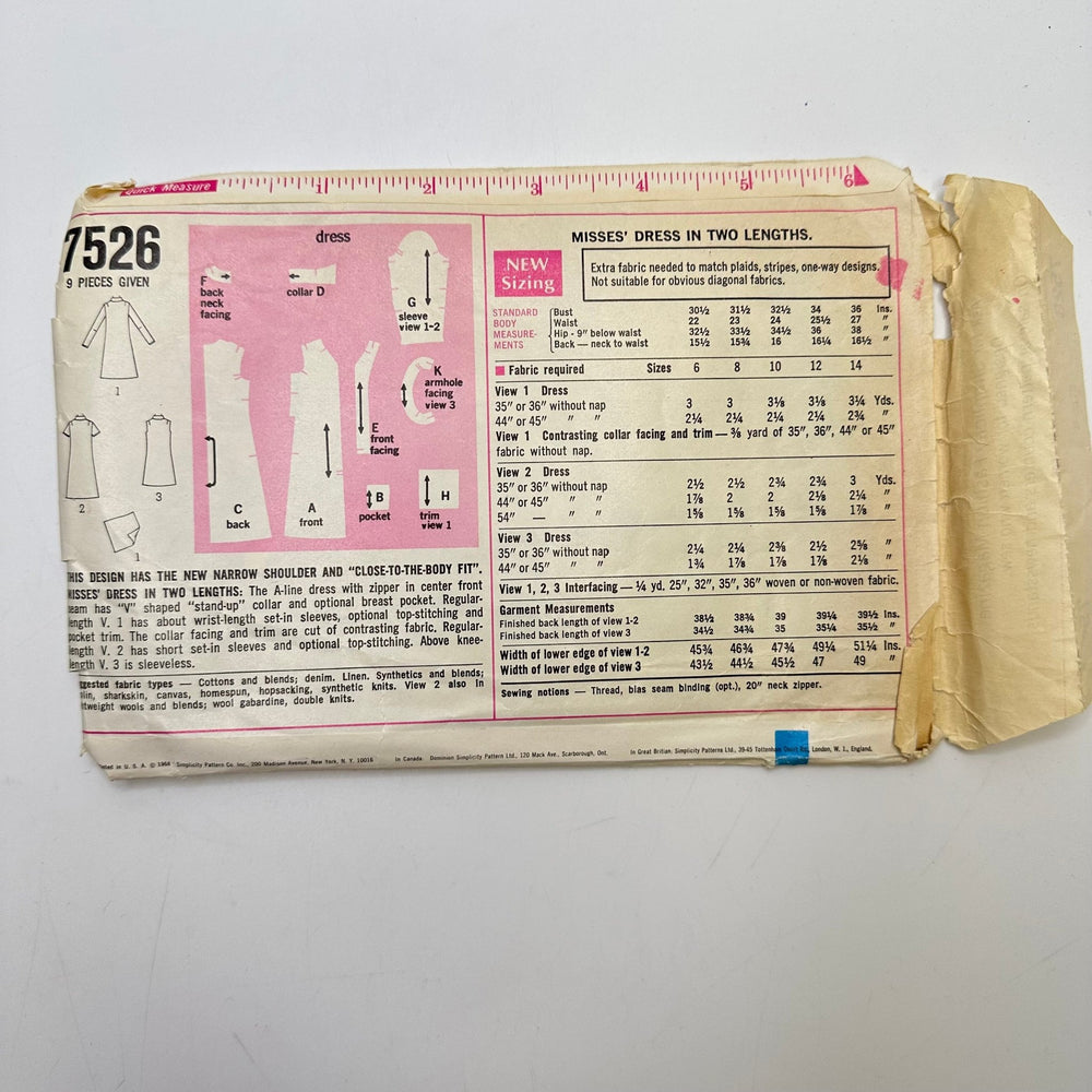 Sewing Pattern - Junior - Simplicity 7526 - True Deadstock supplies Fabric by private - Sustainable Textile | FABCYCLE
