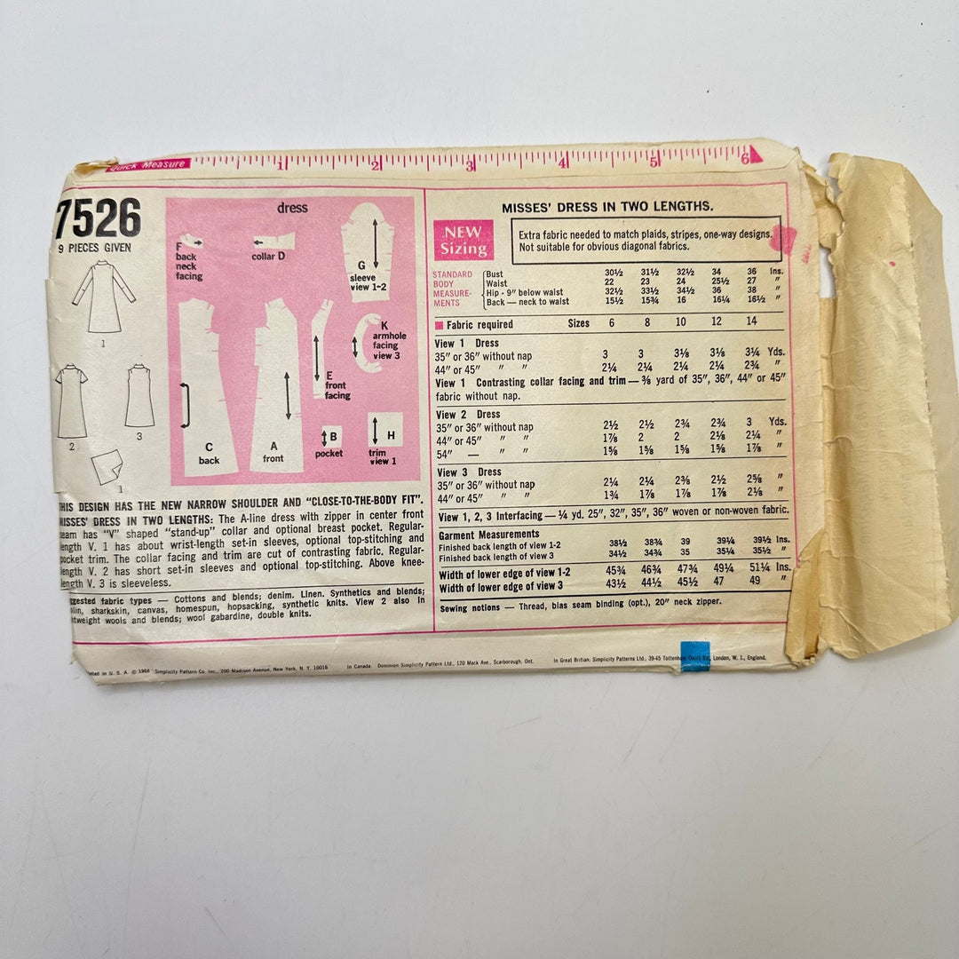 Sewing Pattern - Junior - Simplicity 7526 - True Deadstock supplies Fabric by private - Sustainable Textile | FABCYCLE