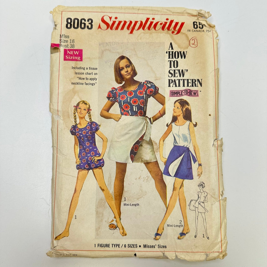 Sewing Pattern - Junior - Simplicity 8063 - True Deadstock supplies Fabric by private - Sustainable Textile | FABCYCLE