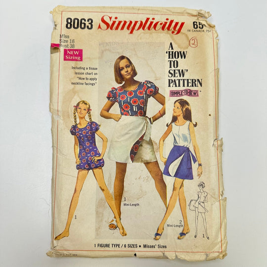 Sewing Pattern - Junior - Simplicity 8063 - True Deadstock supplies Fabric by private - Sustainable Textile | FABCYCLE