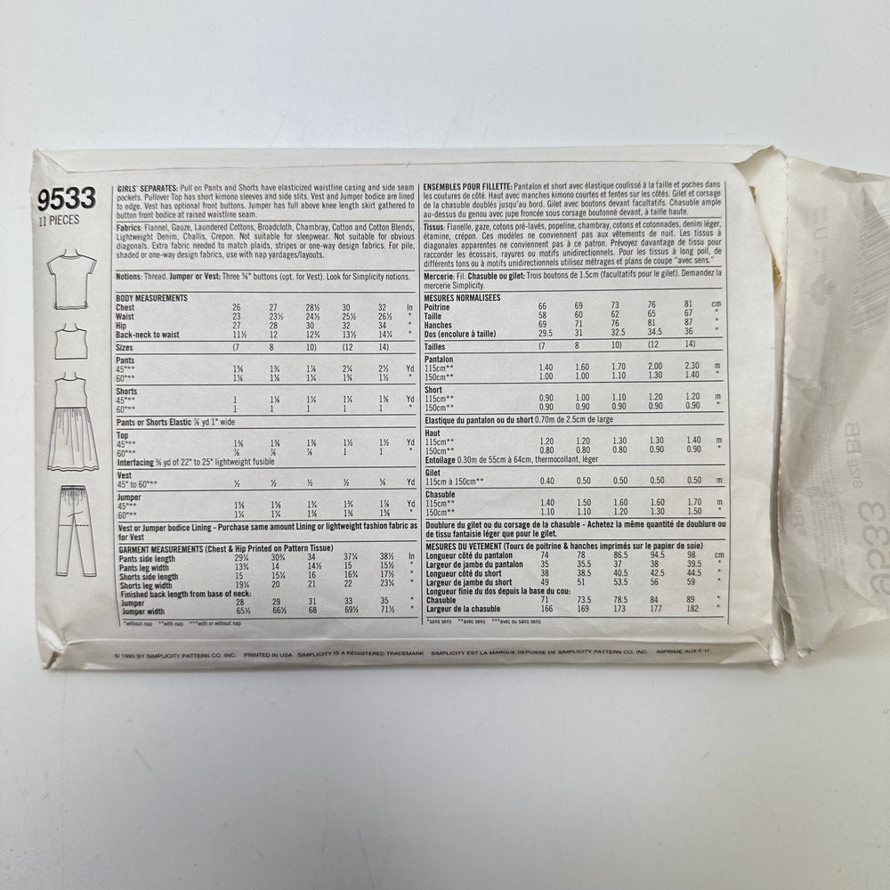 Sewing Pattern - Junior - Simplicity 9533 - True Deadstock supplies Fabric by private - Sustainable Textile | FABCYCLE
