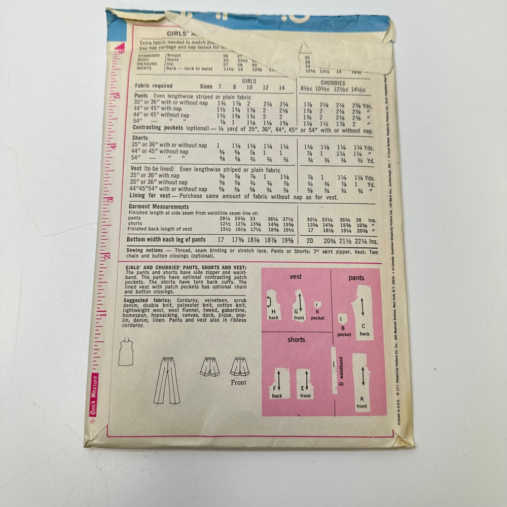 Sewing Pattern - Junior - Simplicity 9646 - True Deadstock supplies Fabric by private - Sustainable Textile | FABCYCLE