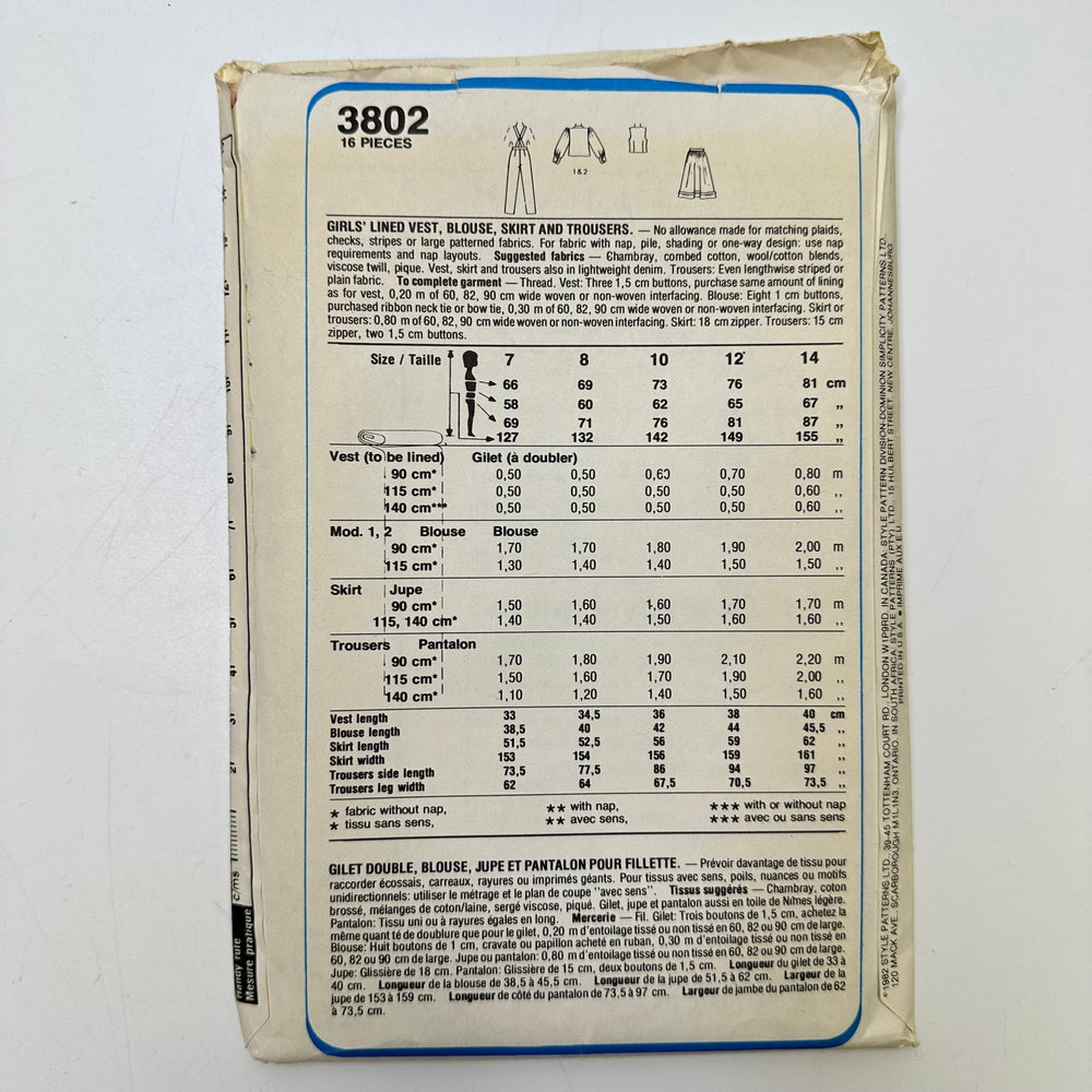 Sewing Pattern - Junior - Style 3802 - True Deadstock supplies Fabric by private - Sustainable Textile | FABCYCLE