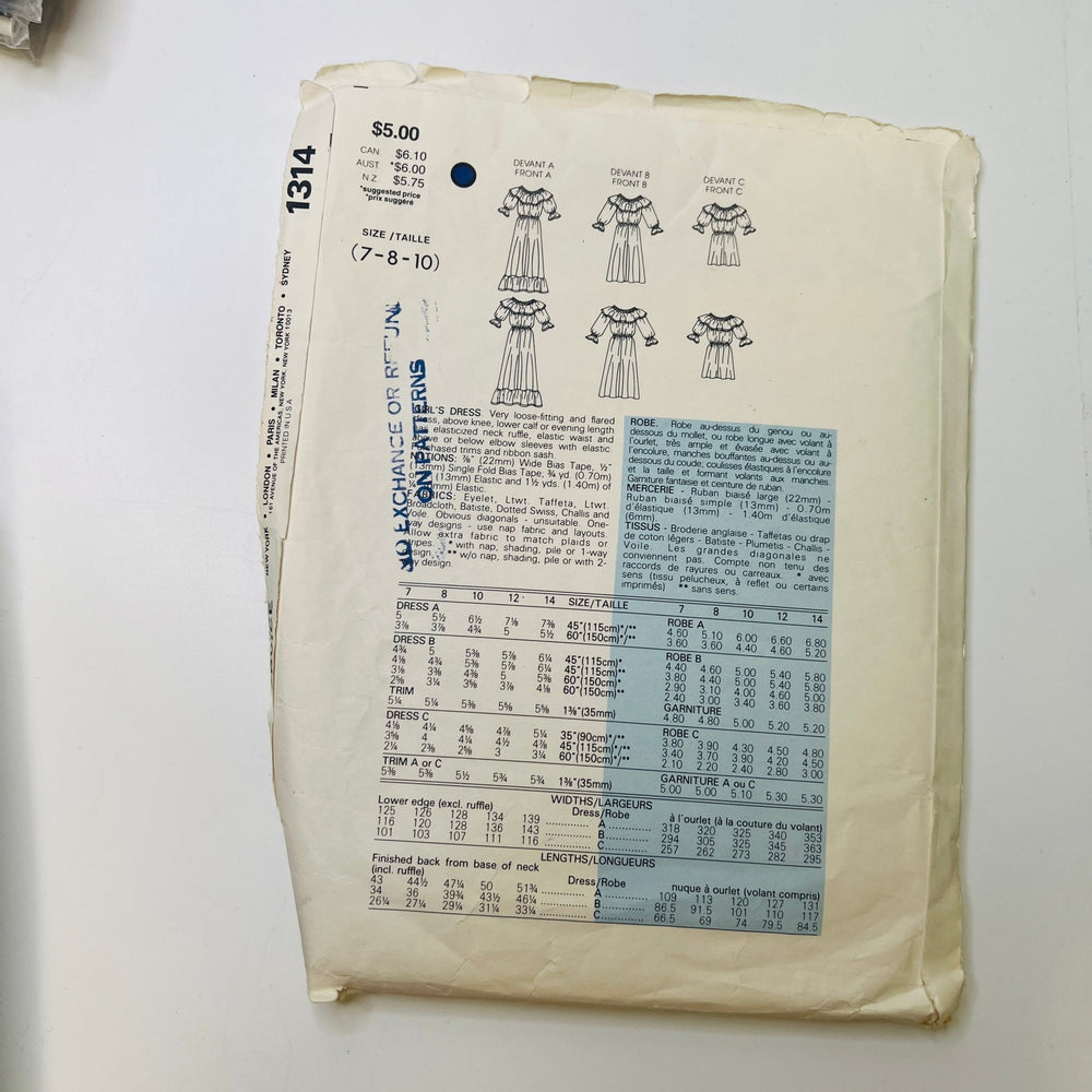 Sewing Pattern - Junior - Vogue 1314 - True Deadstock supplies Fabric by private - Sustainable Textile | FABCYCLE