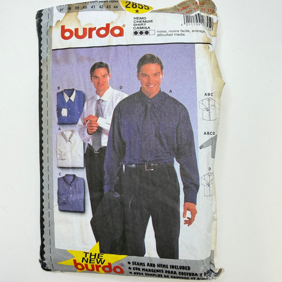 Sewing Pattern - Menswear - Burda 2855 - True Deadstock supplies Fabric by private - Sustainable Textile | FABCYCLE