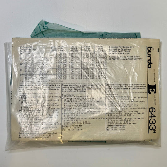 Sewing Pattern - Menswear - Burda 6433 - True Deadstock supplies Fabric by private - Sustainable Textile | FABCYCLE