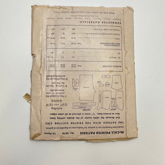 Sewing Pattern - Menswear - McCall&