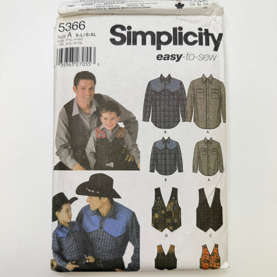 Sewing Pattern - Menswear - Simplicity 5366 - True Deadstock supplies Fabric by private - Sustainable Textile | FABCYCLE