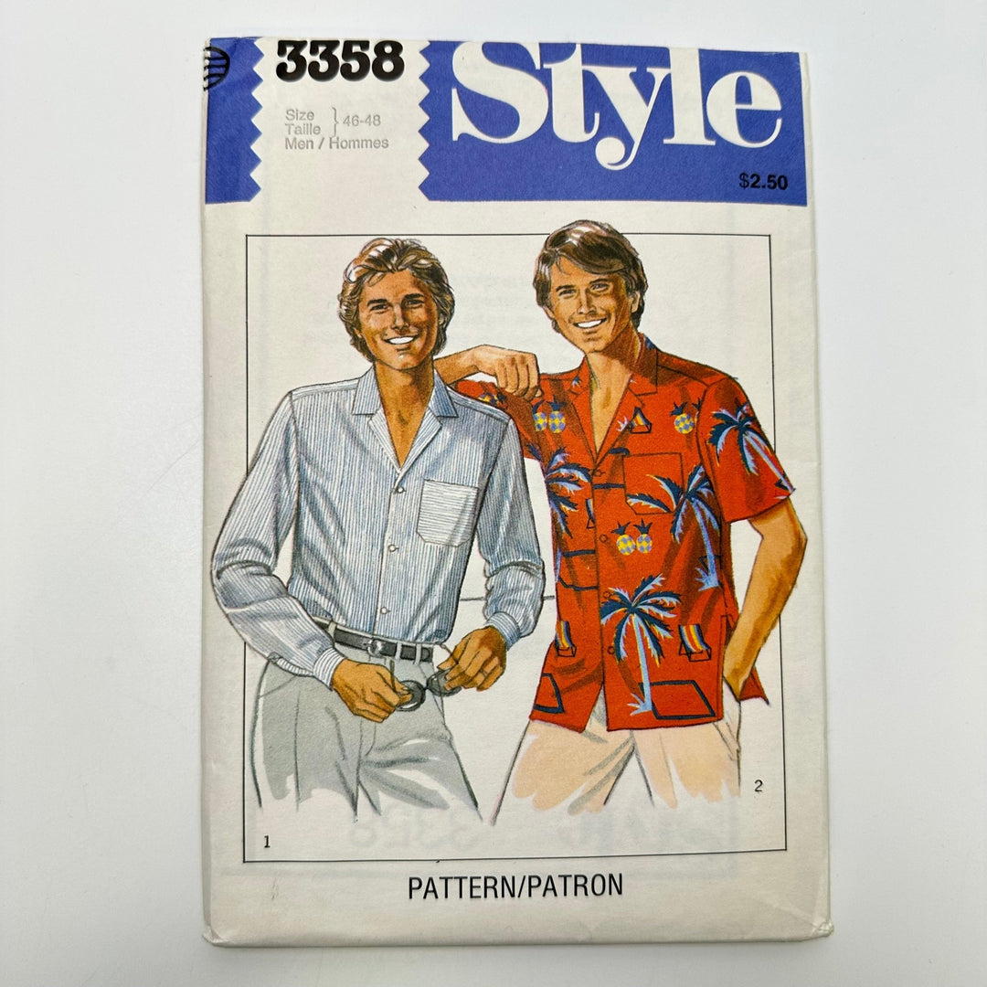 Sewing Pattern - Menswear - Style 3358 - True Deadstock supplies Fabric by private - Sustainable Textile | FABCYCLE