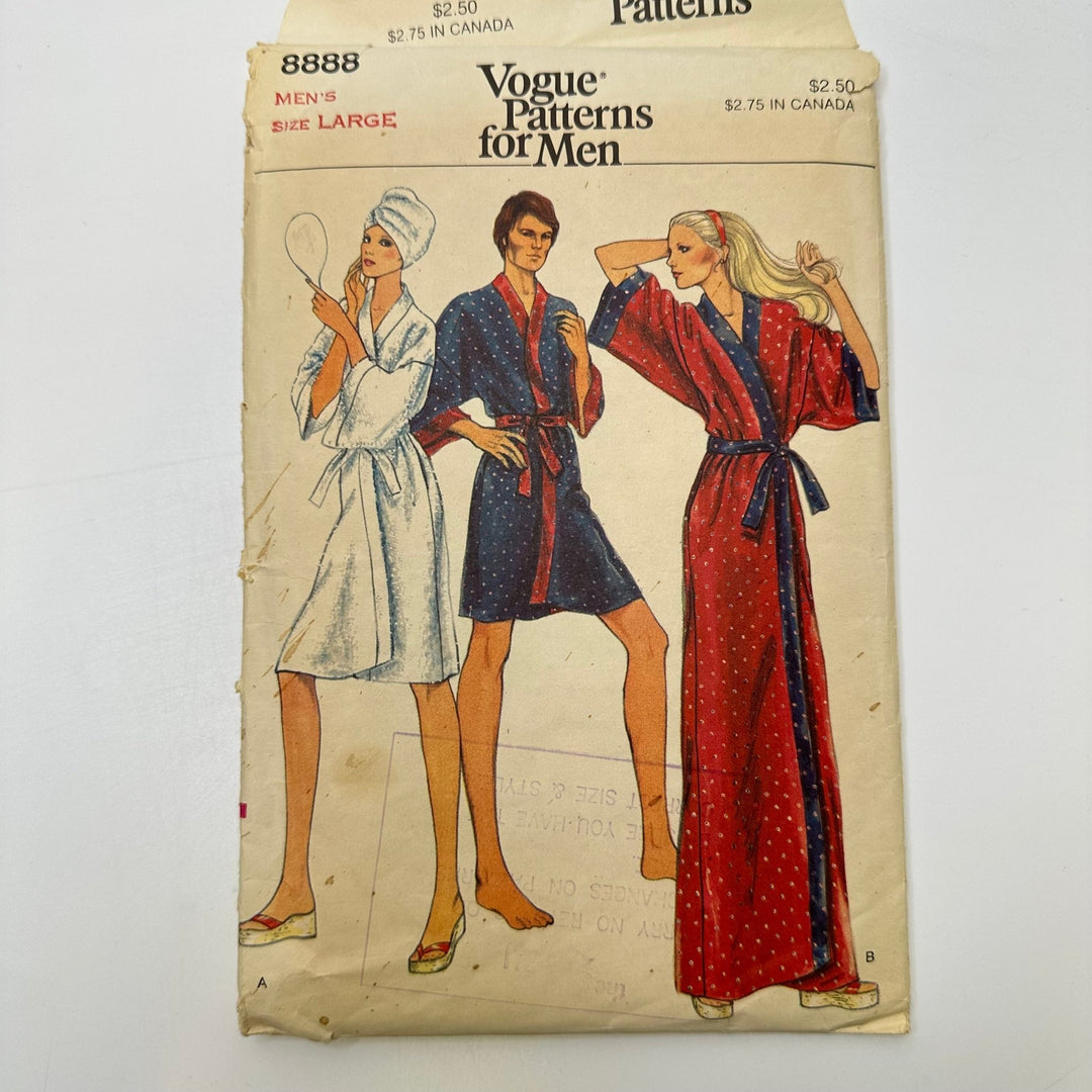 Sewing Pattern - Menswear - Vogue 8888 - True Deadstock supplies Fabric by private - Sustainable Textile | FABCYCLE