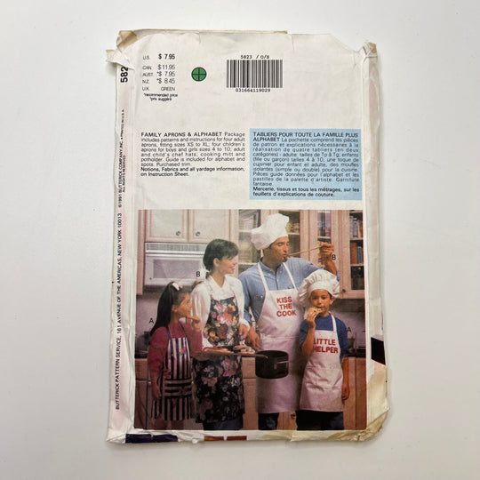 Sewing Pattern - Unisex - Butterick 5823 - True Deadstock supplies Fabric by private - Sustainable Textile | FABCYCLE