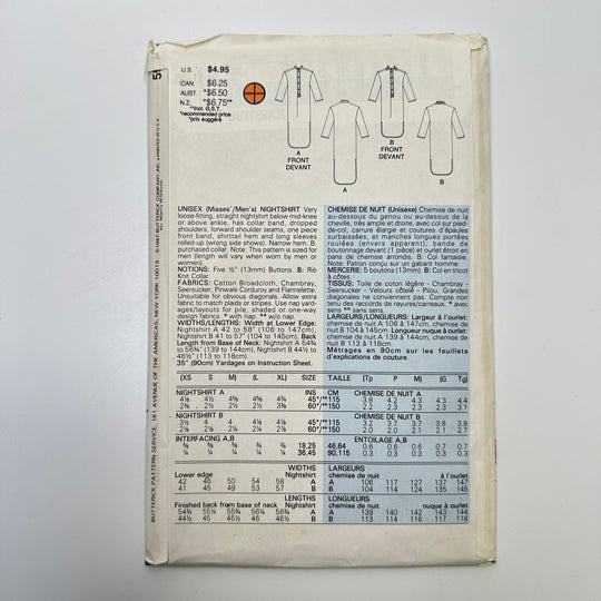 Sewing Pattern - Unisex - Butterick 5915 - True Deadstock supplies Fabric by private - Sustainable Textile | FABCYCLE