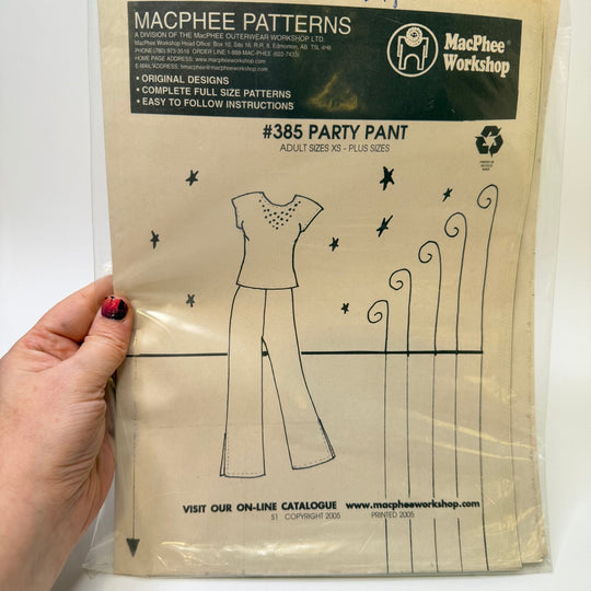 Sewing Pattern - Unisex - MacPhee Patterns 385 - True Deadstock supplies Fabric by private - Sustainable Textile | FABCYCLE