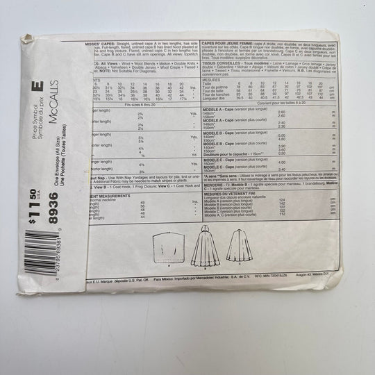 Sewing Pattern - Unisex - McCall&