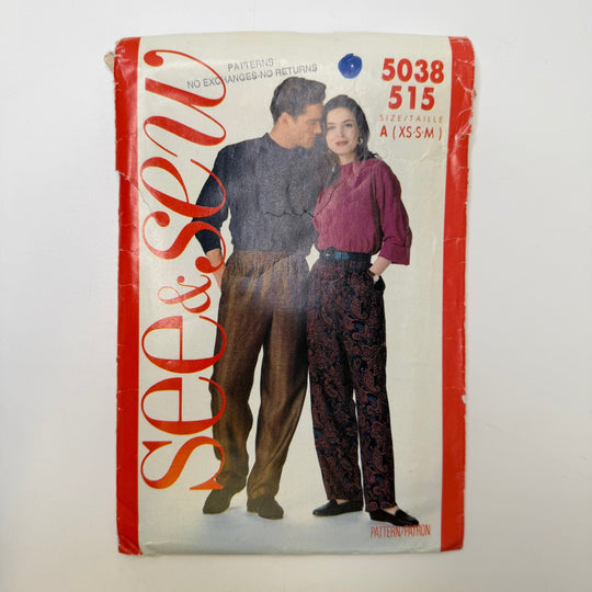 Sewing Pattern - Unisex - See &amp; Sew 5038 - True Deadstock supplies Fabric by private - Sustainable Textile | FABCYCLE