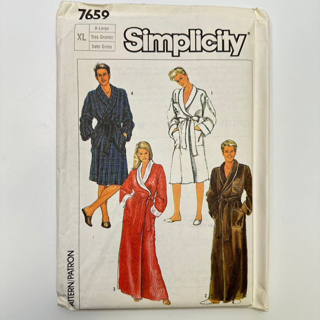 Sewing Pattern - Unisex - Simplicity 7659 - True Deadstock supplies Fabric by private - Sustainable Textile | FABCYCLE
