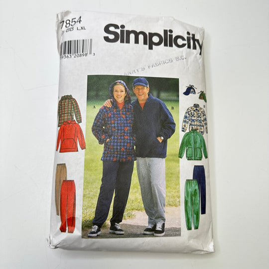 Sewing Pattern - Unisex - Simplicity 7854 - True Deadstock supplies Fabric by private - Sustainable Textile | FABCYCLE