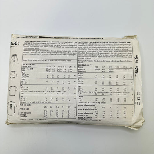 Sewing Pattern - Unisex - Simplicity 8561 - True Deadstock supplies Fabric by private - Sustainable Textile | FABCYCLE