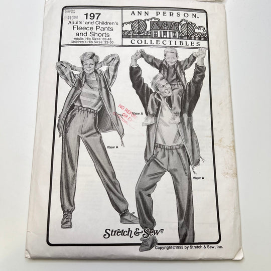 Sewing Pattern - Unisex - Stretch &amp; Sew 197 - True Deadstock supplies Fabric by private - Sustainable Textile | FABCYCLE