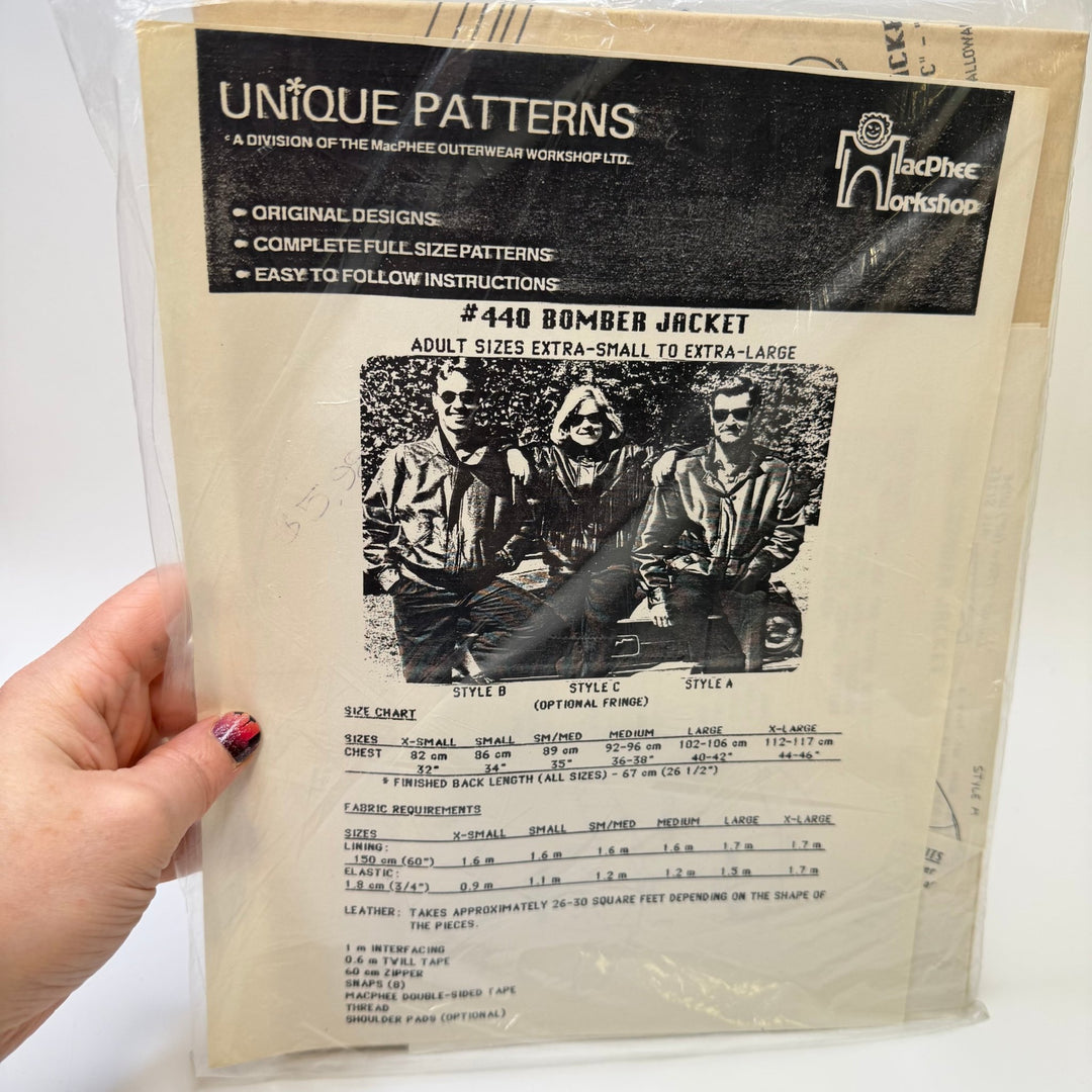 Sewing Pattern - Unisex - Unique Patterns 440 - True Deadstock supplies Fabric by private - Sustainable Textile | FABCYCLE