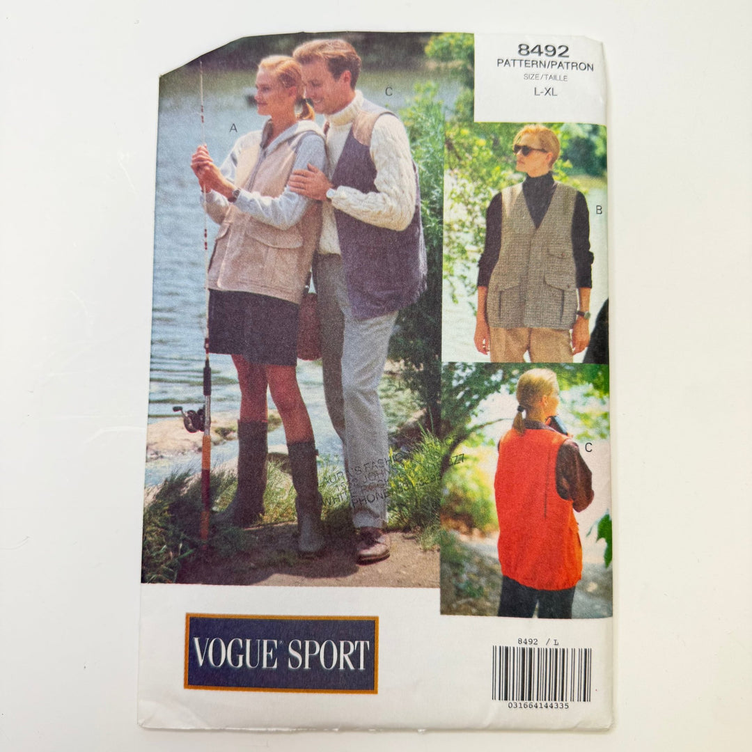 Sewing Pattern - Unisex - Vogue 8492 - True Deadstock supplies Fabric by private - Sustainable Textile | FABCYCLE