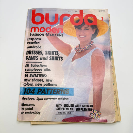 Sewing Pattern - Womenswear - Burda 1986 - True Deadstock supplies Fabric by private - Sustainable Textile | FABCYCLE