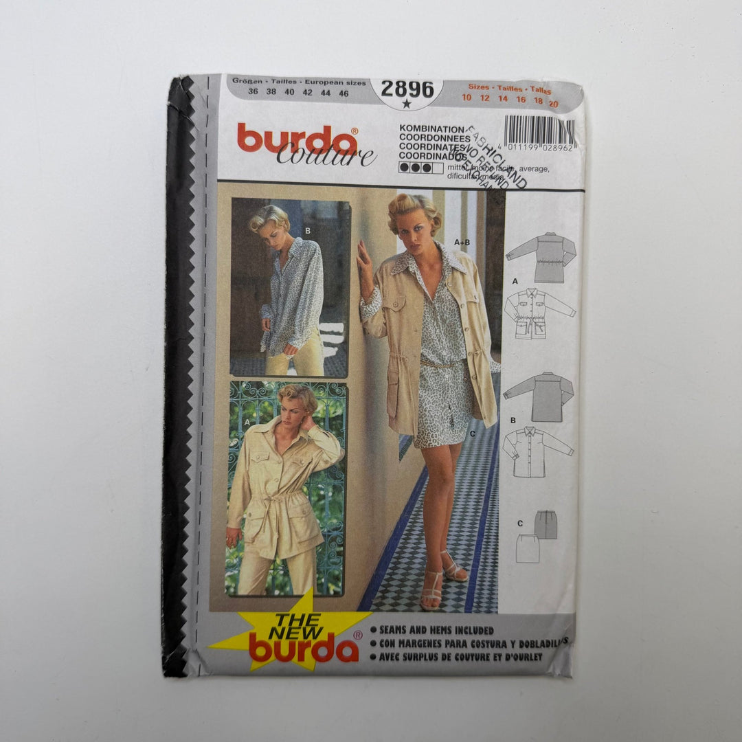 Sewing Pattern - Womenswear - Burda 2896 - True Deadstock supplies Fabric by private - Sustainable Textile | FABCYCLE