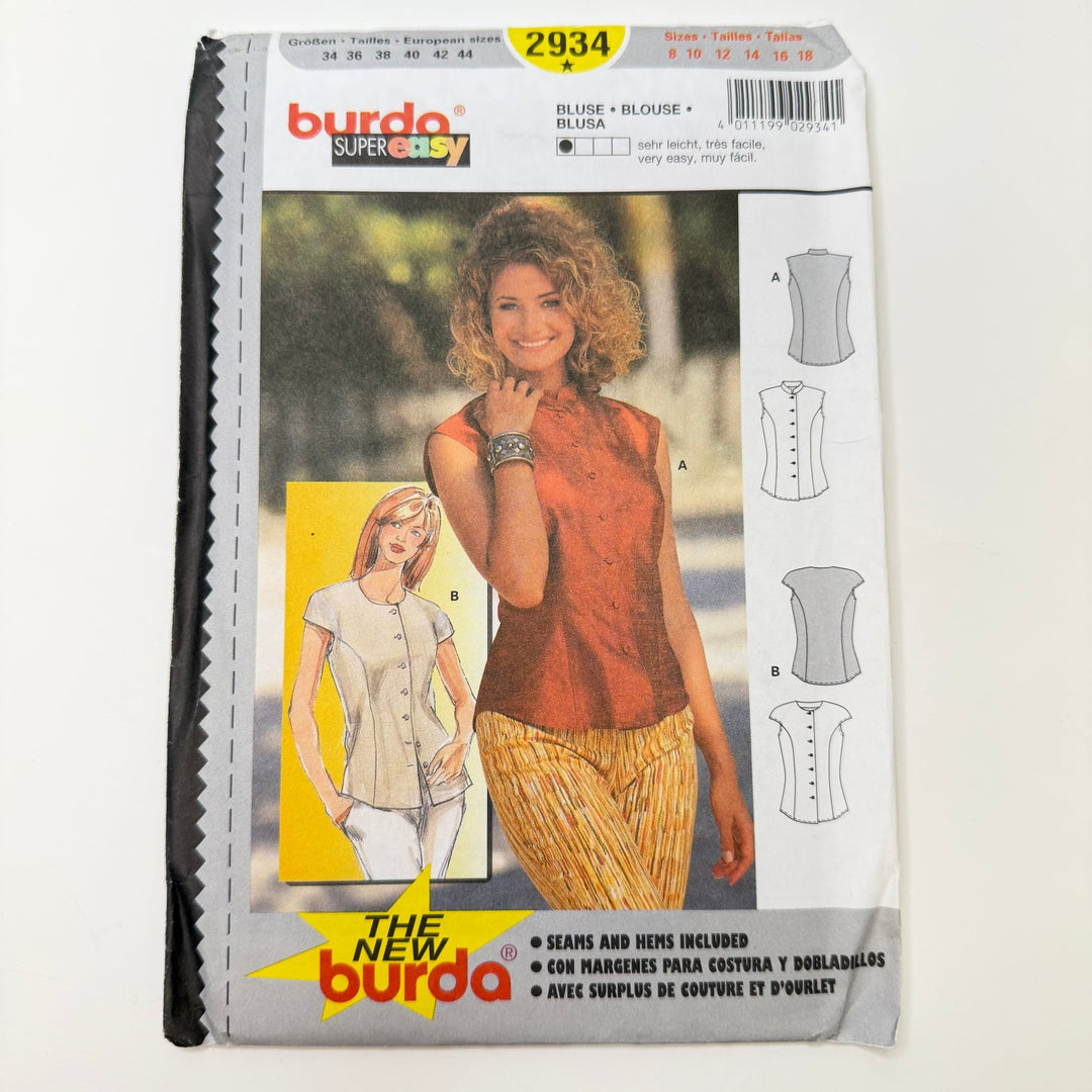 Sewing Pattern - Womenswear - Burda 2934 - True Deadstock supplies Fabric by private - Sustainable Textile | FABCYCLE