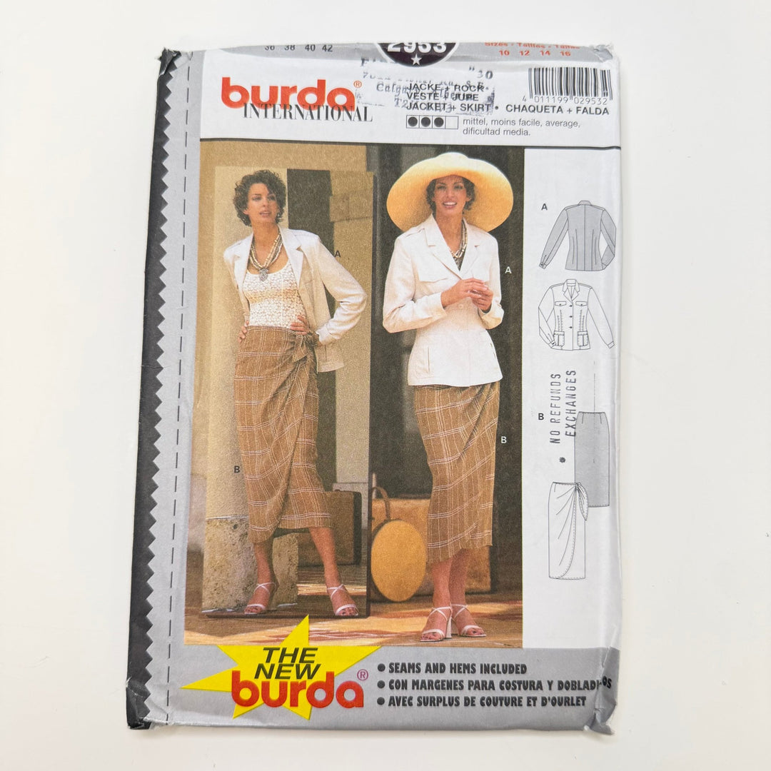 Sewing Pattern - Womenswear - Burda 2953 - True Deadstock supplies Fabric by private - Sustainable Textile | FABCYCLE