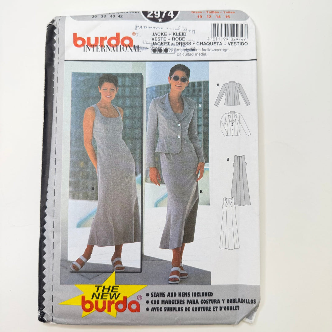 Sewing Pattern - Womenswear - Burda 2974 - True Deadstock supplies Fabric by private - Sustainable Textile | FABCYCLE