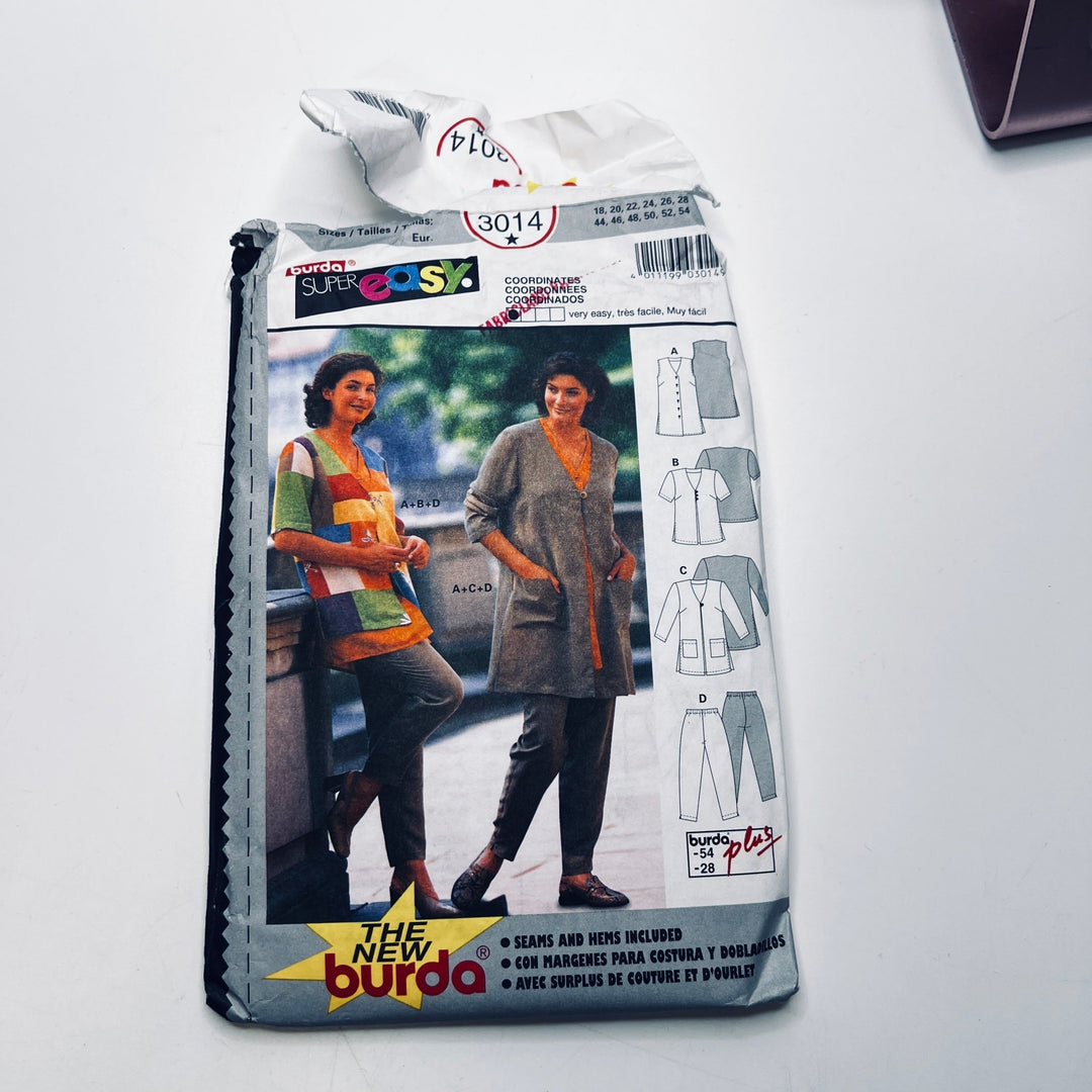 Sewing Pattern - Womenswear - Burda 3014 - True Deadstock supplies Fabric by private - Sustainable Textile | FABCYCLE