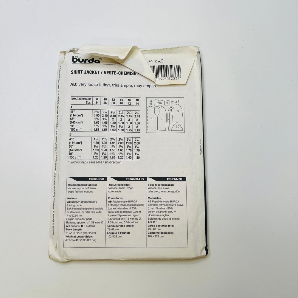 Sewing Pattern - Womenswear - Burda 3233 - True Deadstock supplies Fabric by private - Sustainable Textile | FABCYCLE