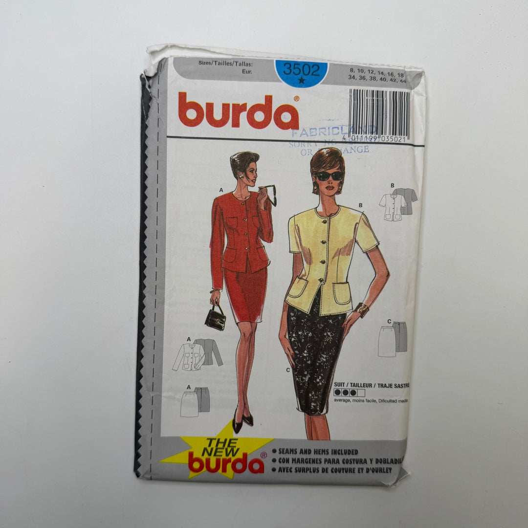Sewing Pattern - Womenswear - Burda 3502 - True Deadstock supplies Fabric by private - Sustainable Textile | FABCYCLE