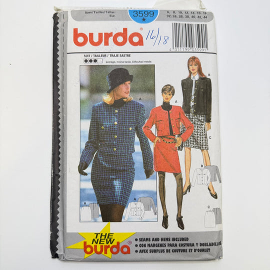 Sewing Pattern - Womenswear - Burda 3599 - True Deadstock supplies Fabric by private - Sustainable Textile | FABCYCLE