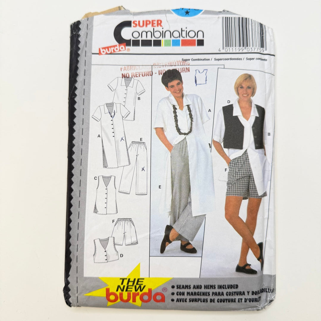 Sewing Pattern - Womenswear - Burda 3775 - True Deadstock supplies Fabric by private - Sustainable Textile | FABCYCLE