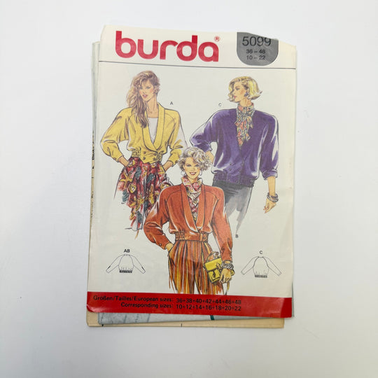 Sewing Pattern - Womenswear - Burda 5099 - True Deadstock supplies Fabric by private - Sustainable Textile | FABCYCLE