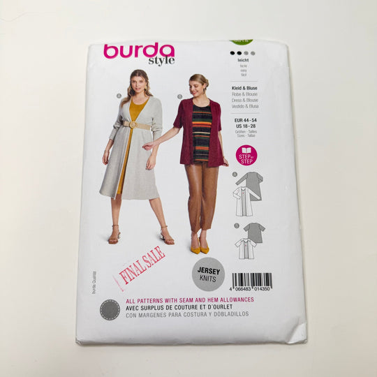 Sewing Pattern - Womenswear - Burda 5818 - True Deadstock supplies Fabric by private - Sustainable Textile | FABCYCLE
