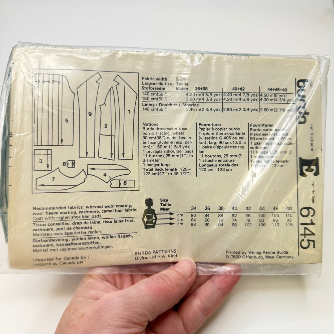 Sewing Pattern - Womenswear - Burda 6145 - True Deadstock supplies Fabric by private - Sustainable Textile | FABCYCLE