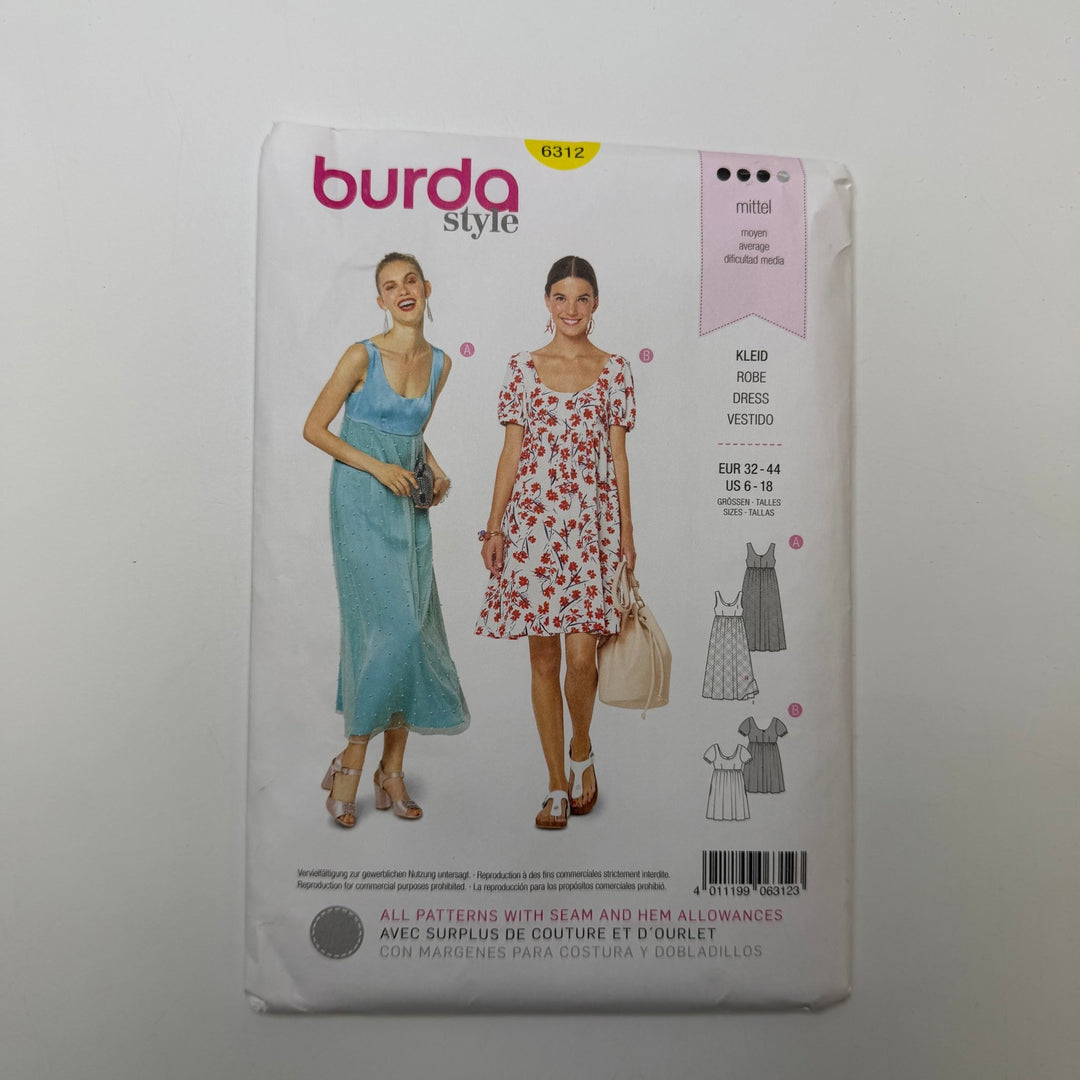Sewing Pattern - Womenswear - Burda 6312 - True Deadstock supplies Fabric by private - Sustainable Textile | FABCYCLE