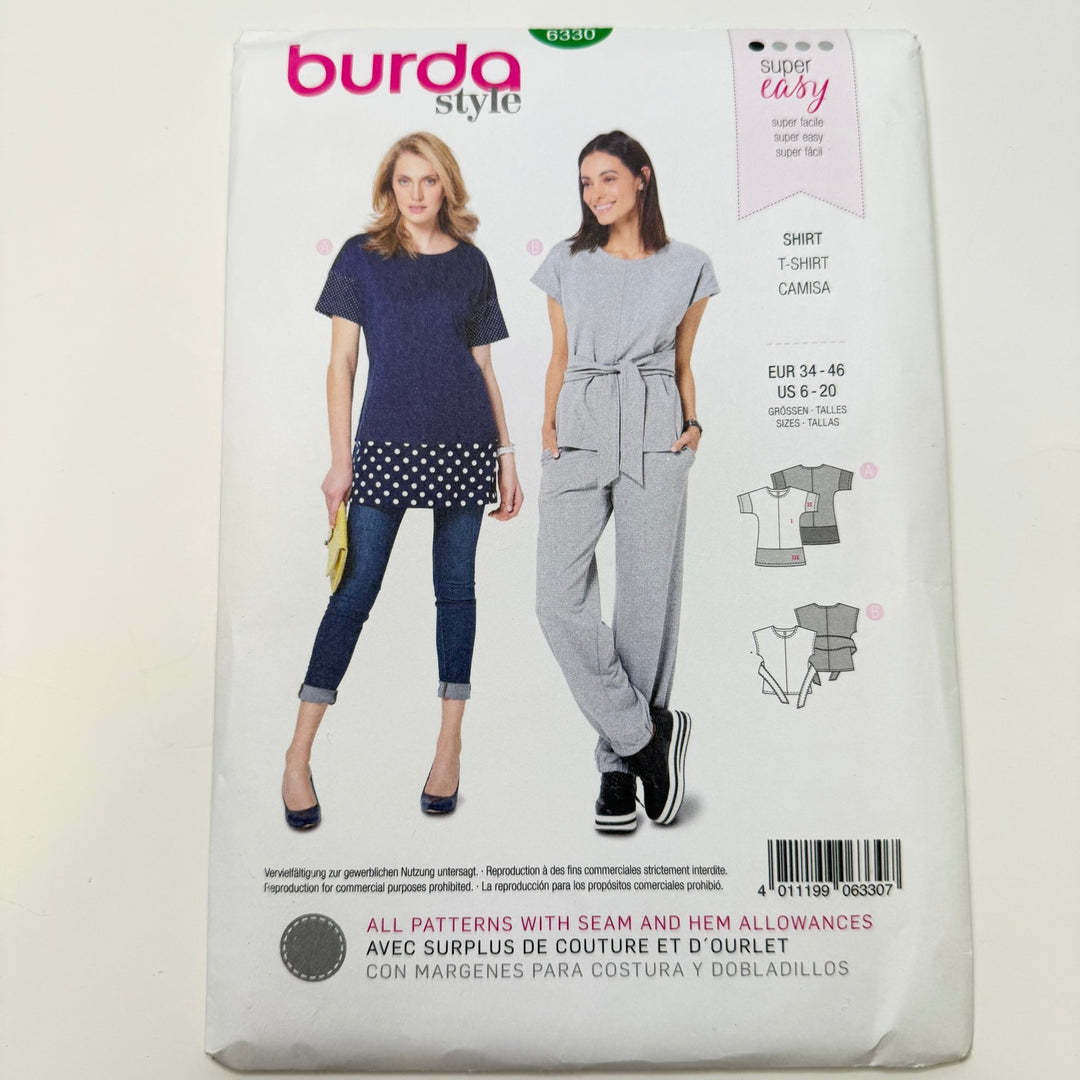 Sewing Pattern - Womenswear - Burda 6330 - True Deadstock supplies Fabric by private - Sustainable Textile | FABCYCLE
