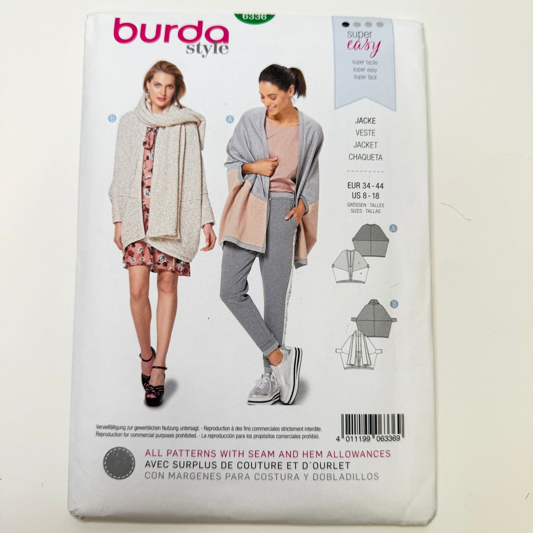 Sewing Pattern - Womenswear - Burda 6336 - True Deadstock supplies Fabric by private - Sustainable Textile | FABCYCLE
